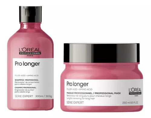 * L’Oréal Professionnel Kit Pro Longer - Shampoo 300ml + Máscara de tratamento 250g,