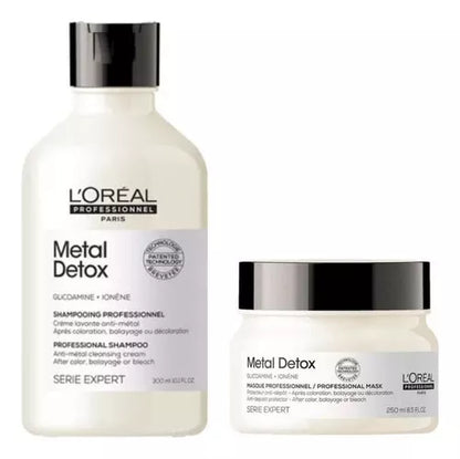 * L’Oréal Professionnel Kit Metal Detox  - Shampoo 300ml + Máscara de tratamento 250g,